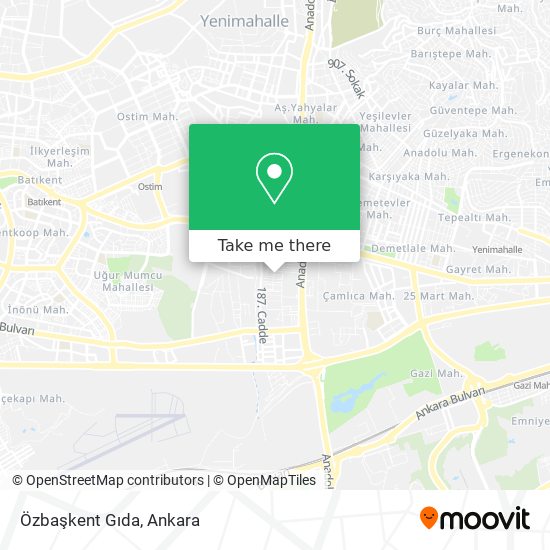 Özbaşkent Gıda map