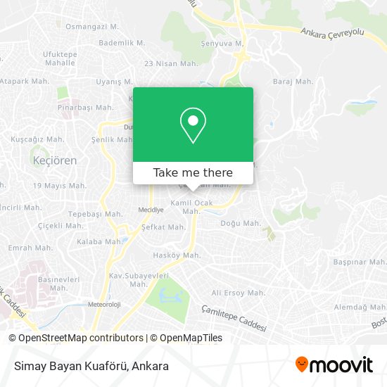 Simay Bayan Kuaförü map