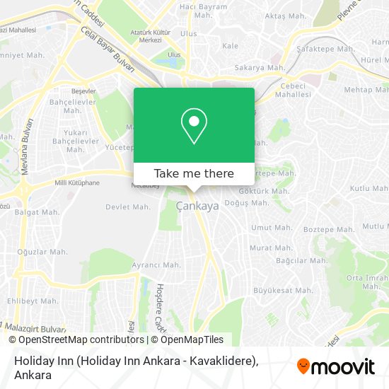 Holiday Inn (Holiday Inn Ankara - Kavaklidere) map
