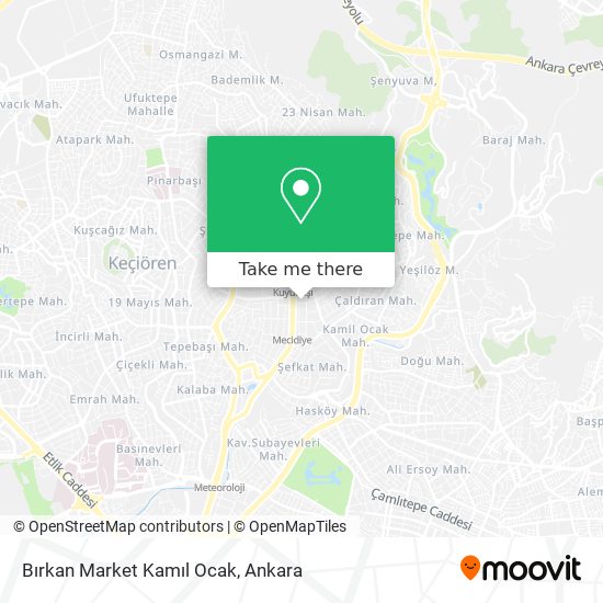 Bırkan Market Kamıl Ocak map