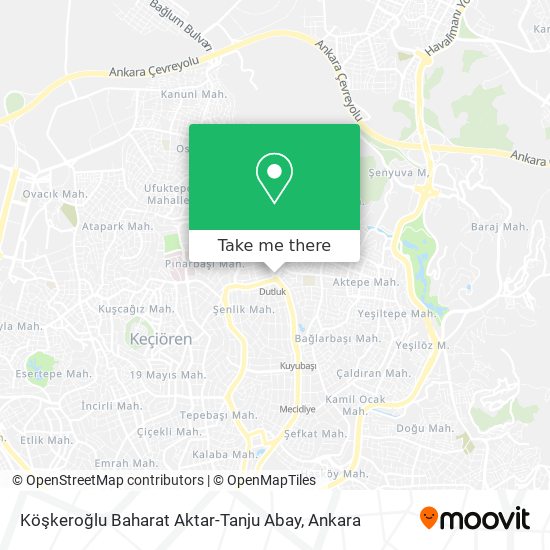 Köşkeroğlu Baharat Aktar-Tanju Abay map