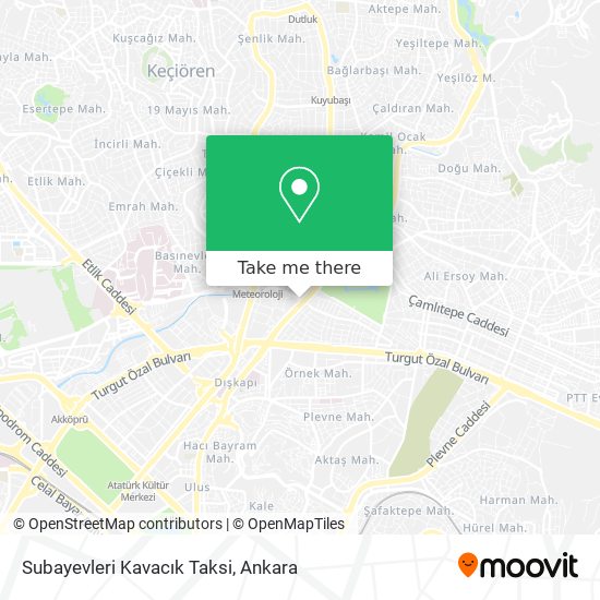 Subayevleri Kavacık Taksi map