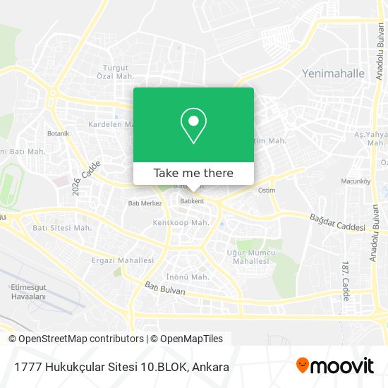 1777 Hukukçular Sitesi 10.BLOK map
