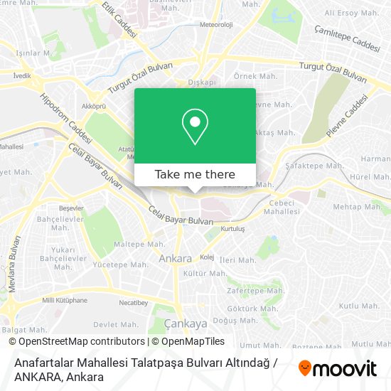 Anafartalar Mahallesi Talatpaşa Bulvarı Altındağ / ANKARA map