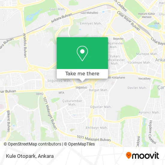 Kule Otopark map