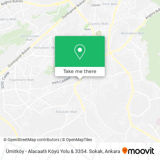 Ümitköy - Alacaatlı Köyü Yolu & 3354. Sokak map