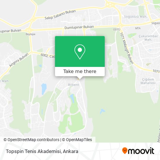 Topspin Tenis Akademisi map