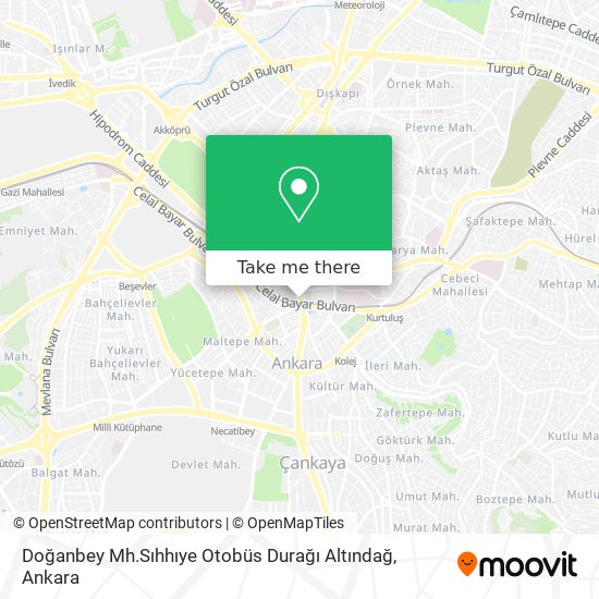 Doğanbey Mh.Sıhhıye Otobüs Durağı Altındağ map