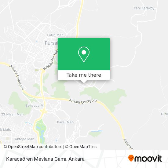 Karacaören Mevlana Cami map