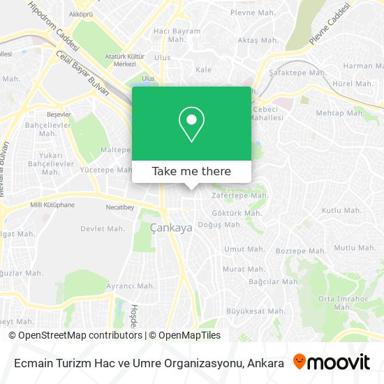Ecmain Turizm Hac ve Umre Organizasyonu map