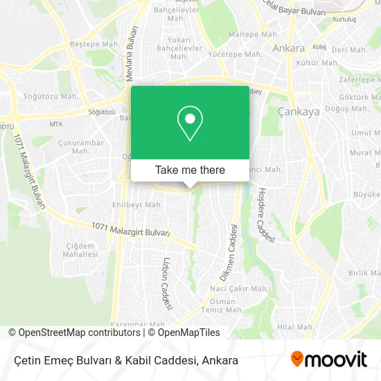 Çetin Emeç Bulvarı & Kabil Caddesi map