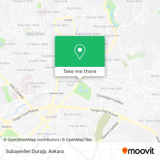 Subayevleri Durağı map
