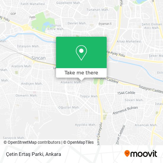 Çetin Ertaş Parki map