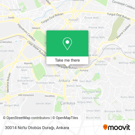 30014 No'lu Otobüs Durağı map
