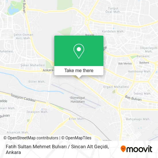 Fatih Sultan Mehmet Bulvarı / Sincan Alt Geçidi map