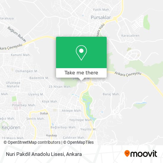 Nuri Pakdil Anadolu Lisesi map