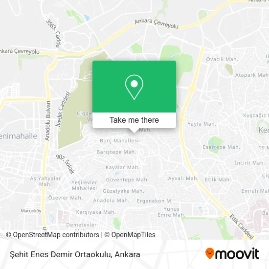 Şehit Enes Demir Ortaokulu map