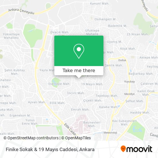 Finike Sokak & 19 Mayıs Caddesi map