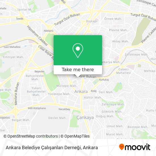 Ankara Belediye Çalışanları Derneği map