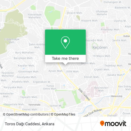 Toros Dağı Caddesi map