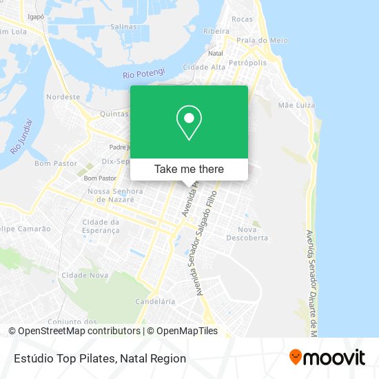 Mapa Estúdio Top Pilates