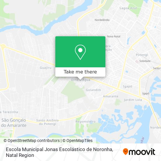 Mapa Escola Municipal Jonas Escolástico de Noronha