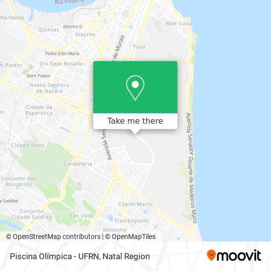 Piscina Olímpica - UFRN map