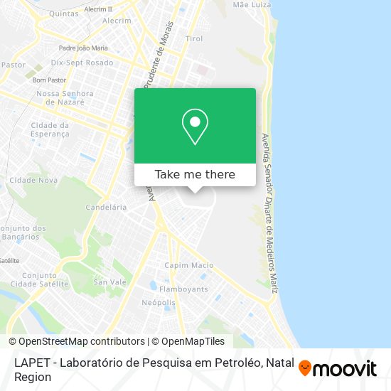 LAPET - Laboratório de Pesquisa em Petroléo map