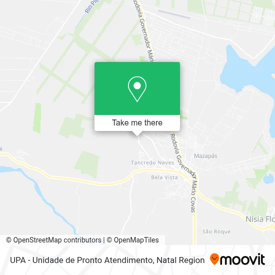 UPA - Unidade de Pronto Atendimento map