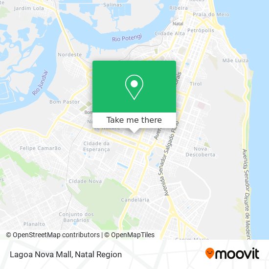 Mapa Lagoa Nova Mall