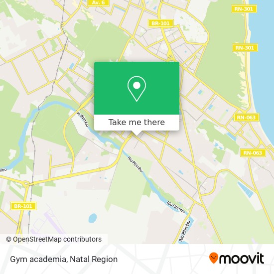 Mapa Gym academia