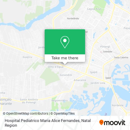 Hospital Pediatrico Maria Alice Fernandes map