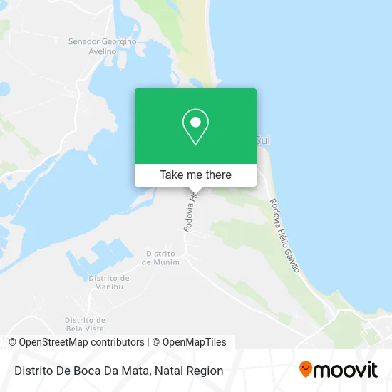 Distrito De Boca Da Mata map