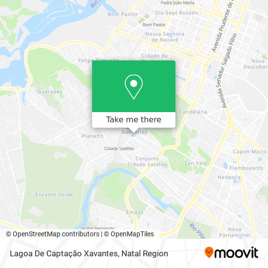 Lagoa De Captação Xavantes map