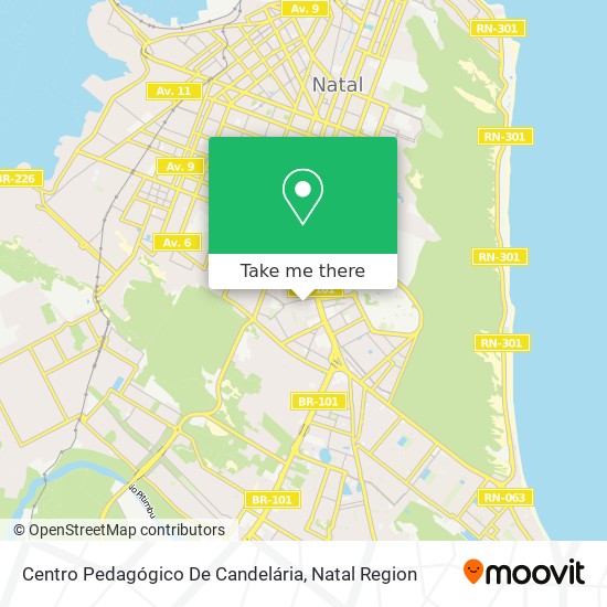 Mapa Centro Pedagógico De Candelária