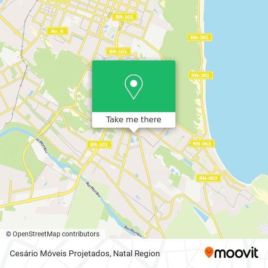 Cesário Móveis Projetados map