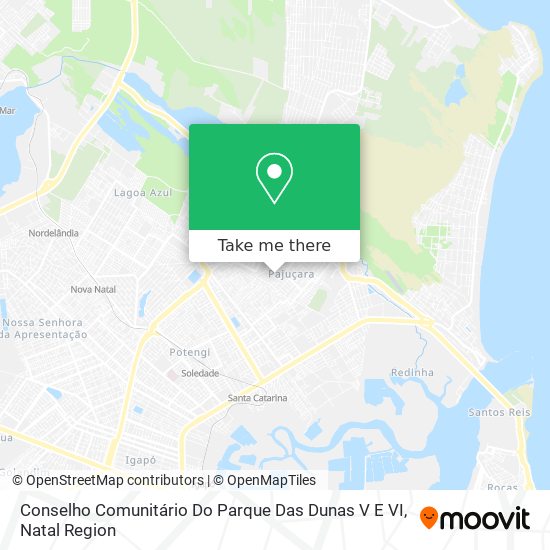 Conselho Comunitário Do Parque Das Dunas V E VI map