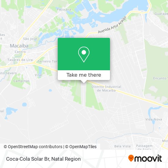 Coca-Cola Solar Br map