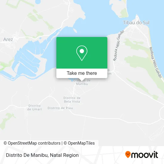 Distrito De Manibu map