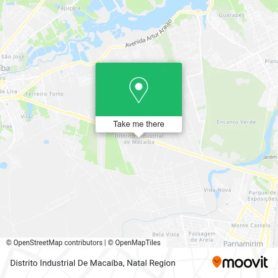 Distrito Industrial De Macaíba map