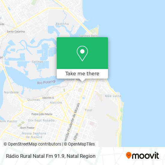 Rádio Rural Natal Fm 91.9 map