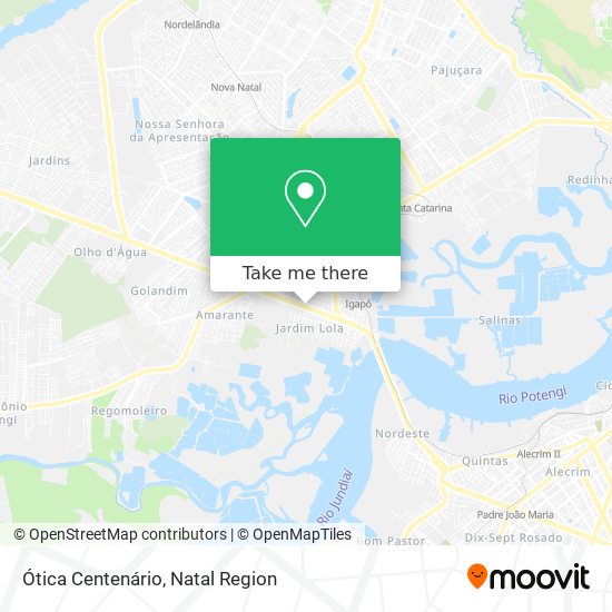 Ótica Centenário map