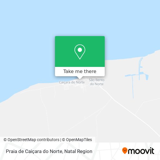 Praia de Caiçara do Norte map