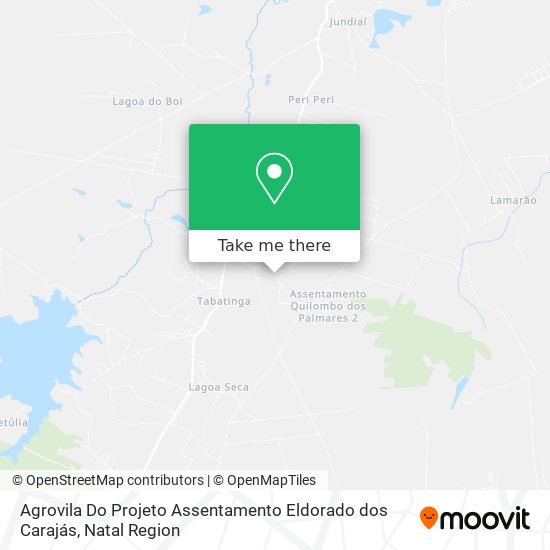 Agrovila Do Projeto Assentamento Eldorado dos Carajás map
