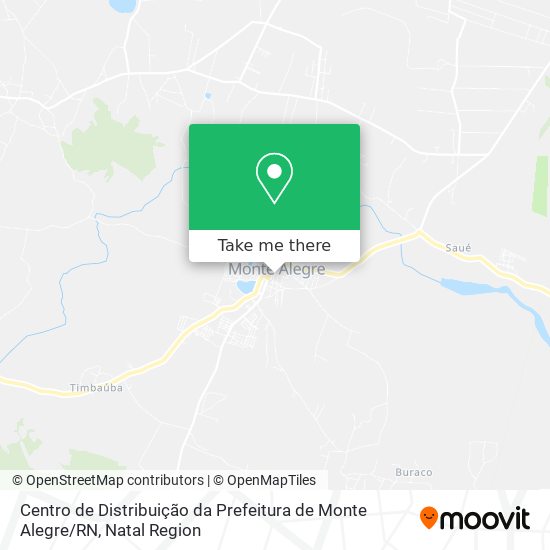 Centro de Distribuição da Prefeitura de Monte Alegre / RN map