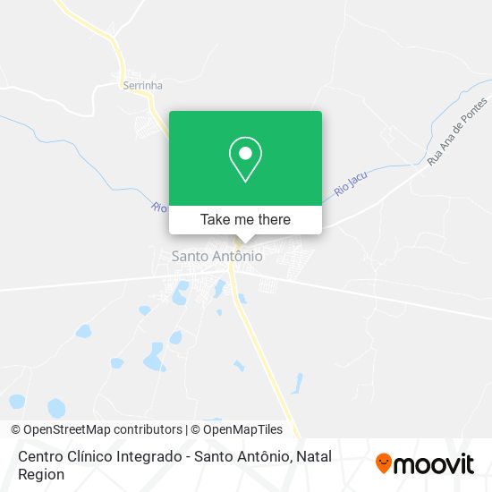 Centro Clínico Integrado - Santo Antônio map