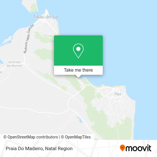Praia Do Madeiro map