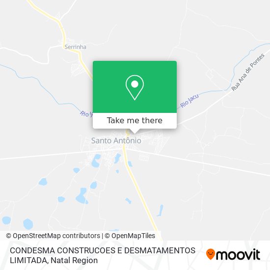 CONDESMA CONSTRUCOES E DESMATAMENTOS LIMITADA map