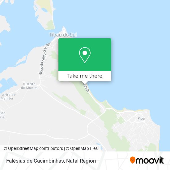 Falésias de Cacimbinhas map