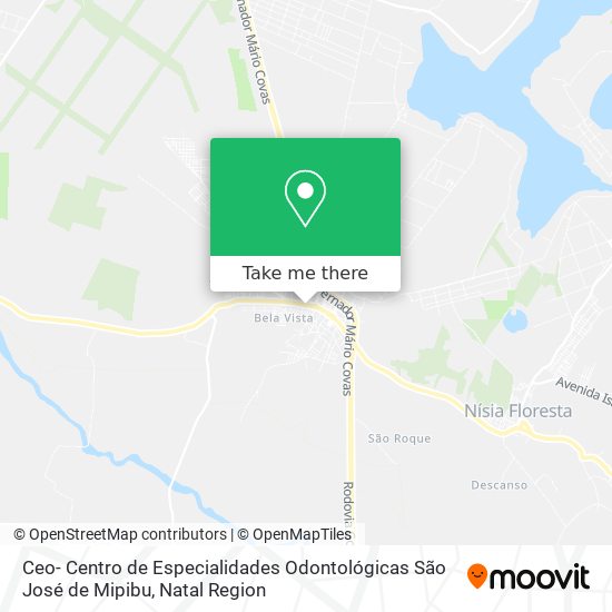 Ceo- Centro de Especialidades Odontológicas São José de Mipibu map